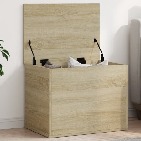 Caja de almacenaje madera ingeniería roble Sonoma 60x42x46 cm en Baúles de almacenamiento | Comprar online en Foru.es