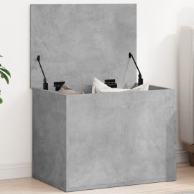 Caja de almacenaje madera ingeniería gris hormigón 60x42x46 cm en Baúles de almacenamiento | Comprar online en Foru.es