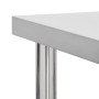 Mesa de trabajo para cocina con ruedas acero inox 80x30x85 cm de vidaXL, Restauración - Ref: Foro24-51634, Precio: 114,68 €, ...