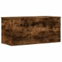 Caja de almacenaje madera ingeniería roble ahumado 100x42x46 cm en Baúles de almacenamiento | Comprar online en Foru.es