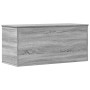 Caja de almacenaje madera ingeniería gris Sonoma 100x42x46 cm en Baúles de almacenamiento | Comprar online en Foru.es