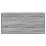 Caja de almacenaje madera ingeniería gris Sonoma 100x42x46 cm en Baúles de almacenamiento | Comprar online en Foru.es