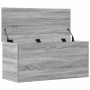 Caja de almacenaje madera ingeniería gris Sonoma 100x42x46 cm en Baúles de almacenamiento | Comprar online en Foru.es
