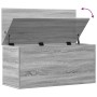 Caja de almacenaje madera ingeniería gris Sonoma 100x42x46 cm en Baúles de almacenamiento | Comprar online en Foru.es