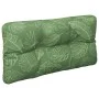 Cojín para palés tela estampado de hojas 70x40x12 cm de vidaXL, Cojines para sillas y sofás - Ref: Foro24-360598, Precio: 27,...