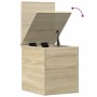 Caja de almacenaje madera ingeniería roble sonoma 30x35x35 cm en Baúles de almacenamiento | Comprar online en Foru.es