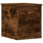 Caja de almacenaje madera ingeniería roble ahumado 30x35x35 cm en Baúles de almacenamiento | Comprar online en Foru.es