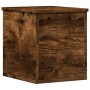 Caja de almacenaje madera ingeniería roble ahumado 30x35x35 cm en Baúles de almacenamiento | Comprar online en Foru.es