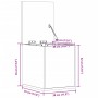 Caja de almacenaje madera ingeniería roble ahumado 30x35x35 cm en Baúles de almacenamiento | Comprar online en Foru.es