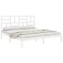 Estructura de cama madera maciza blanco 200x200 cm de vidaXL, Camas y somieres - Ref: Foro24-3105971, Precio: 138,85 €, Descu...