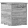 Caja de almacenaje madera ingeniería gris Sonoma 30x35x35 cm en Baúles de almacenamiento | Comprar online en Foru.es