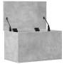 Caja de almacenaje madera ingeniería gris hormigón 60x35x35 cm en Baúles de almacenamiento | Comprar online en Foru.es