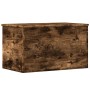 Caja de almacenaje madera ingeniería roble ahumado 60x35x35 cm en Baúles de almacenamiento | Comprar online en Foru.es