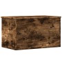Caja de almacenaje madera ingeniería roble ahumado 60x35x35 cm en Baúles de almacenamiento | Comprar online en Foru.es