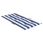 Cojines silla de respaldo bajo 4 uds tela a rayas azul y blanco de vidaXL, Cojines para sillas y sofás - Ref: Foro24-361320, ...