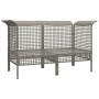 Sofás de esquina jardín con cojines 2 uds ratán sintético gris de vidaXL, Conjuntos de jardín - Ref: Foro24-319660, Precio: 9...