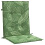 Cojines de silla de respaldo bajo 6 uds tela estampado de hojas de vidaXL, Cojines para sillas y sofás - Ref: Foro24-361333, ...