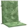 Cojines de silla de respaldo bajo 6 uds tela estampado de hojas de vidaXL, Cojines para sillas y sofás - Ref: Foro24-361333, ...