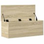 Caja de almacenaje madera ingeniería roble sonoma 90x35x35 cm en Baúles de almacenamiento | Comprar online en Foru.es