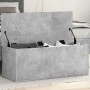 Caja de almacenaje madera ingeniería gris hormigón 90x35x35 cm en Baúles de almacenamiento | Comprar online en Foru.es