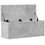 Caja de almacenaje madera ingeniería gris hormigón 90x35x35 cm en Baúles de almacenamiento | Comprar online en Foru.es
