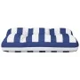Cojín para palés tela a rayas azul y blanco 60x40x12 cm de vidaXL, Cojines para sillas y sofás - Ref: Foro24-360572, Precio: ...