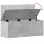 Caja de almacenaje madera ingeniería gris hormigón 90x35x35 cm en Baúles de almacenamiento | Comprar online en Foru.es