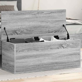 Caja de almacenaje madera de ingeniería gris Sonoma 90x35x35 cm en Baúles de almacenamiento | Comprar online en Foru.es