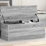 Caja de almacenaje madera de ingeniería gris Sonoma 90x35x35 cm en Baúles de almacenamiento | Comprar online en Foru.es