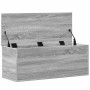 Caja de almacenaje madera de ingeniería gris Sonoma 90x35x35 cm en Baúles de almacenamiento | Comprar online en Foru.es