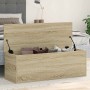 Caja de almacenaje madera ingeniería roble sonoma 102x35x35 cm en Baúles de almacenamiento | Comprar online en Foru.es