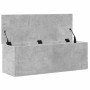 Caja de almacenaje madera ingeniería gris hormigón 102x35x35 cm en Baúles de almacenamiento | Comprar online en Foru.es
