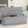 Caja de almacenaje madera ingeniería gris Sonoma 102x35x35 cm en Baúles de almacenamiento | Comprar online en Foru.es