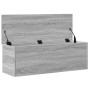 Caja de almacenaje madera ingeniería gris Sonoma 102x35x35 cm en Baúles de almacenamiento | Comprar online en Foru.es