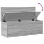 Caja de almacenaje madera ingeniería gris Sonoma 102x35x35 cm en Baúles de almacenamiento | Comprar online en Foru.es