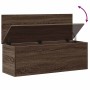Caja de almacenaje madera ingeniería marrón roble 102x35x35 cm en Baúles de almacenamiento | Comprar online en Foru.es