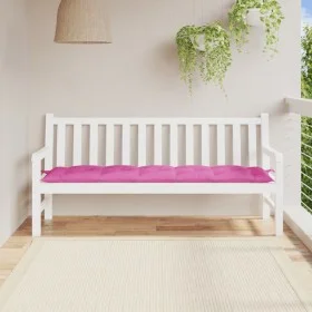 Cojín de banco de jardín tela Oxford rosa 180x50x7 cm de vidaXL, Cojines para sillas y sofás - Ref: Foro24-361638, Precio: 28...