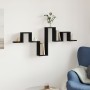 Estantería de pared madera de ingeniería negro 104,5x10x43 cm en Estanterías | Comprar online en Foru.es