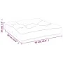 Cojín para palés tela Oxford multicolor 58x58x10 cm de vidaXL, Cojines para sillas y sofás - Ref: Foro24-360917, Precio: 25,3...
