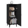 Aparador de madera contrachapada negro 34,5x34x90 cm de vidaXL, Aparadores - Ref: Foro24-812331, Precio: 57,83 €, Descuento: %