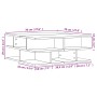 Mesa de centro madera de ingeniería roble ahumado 70x70x29 cm en Mesas de centro | Comprar online en Foru.es