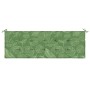 Cojín banco de jardín tela Oxford estampado hojas 150x50x3 cm de vidaXL, Cojines para sillas y sofás - Ref: Foro24-361161, Pr...