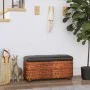 Bänke mit Stauraum mit Kissen 2 Einheiten Enea braun 69 cm von vidaXL, Bänke für Hallen und Lager - Ref: Foro24-351813, Preis...