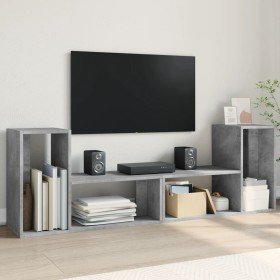 Muebles de TV 2 uds madera ingeniería gris hormigón 75x30x50 cm en Muebles TV | Comprar online en Foru.es