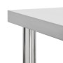 Mesa de trabajo para cocina con ruedas acero inox 60x30x85 cm de vidaXL, Restauración - Ref: Foro24-51631, Precio: 139,63 €, ...