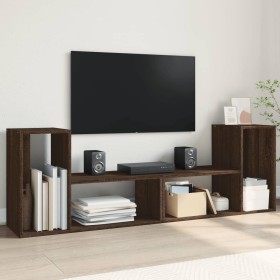 Muebles de TV 2 uds madera ingeniería roble marrón 75x30x50 cm en Muebles TV | Comprar online en Foru.es
