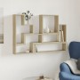 Estantería de pared madera ingeniería roble Sonoma 96x12x64 cm en Estanterías | Comprar online en Foru.es