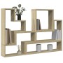 Estantería de pared madera ingeniería roble Sonoma 96x12x64 cm en Estanterías | Comprar online en Foru.es