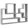 Estantería de pared madera ingeniería gris hormigón 96x12x64 cm en Estanterías | Comprar online en Foru.es