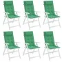 Cojines de silla con respaldo alto 6 uds tela Oxford verde de vidaXL, Cojines para sillas y sofás - Ref: Foro24-361891, Preci...